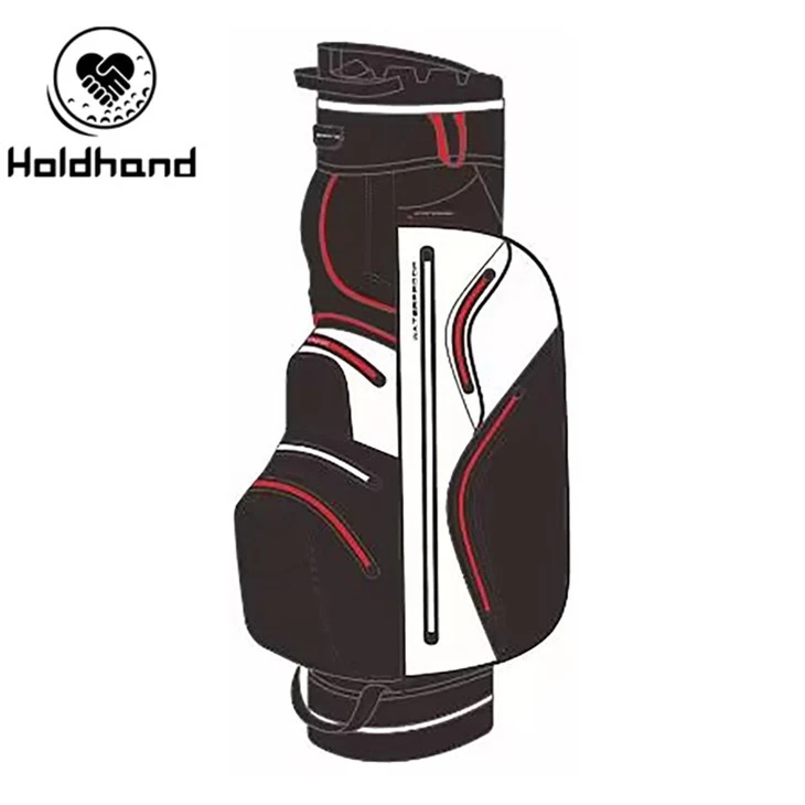 Customize Brand Color Hot Design Pu Leather Material Golf Cart Bag factory