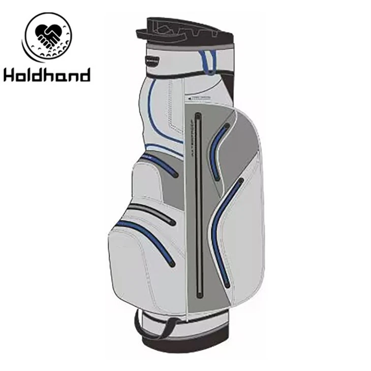 Customize Brand Color Hot Design Pu Leather Material Golf Cart Bag high quality