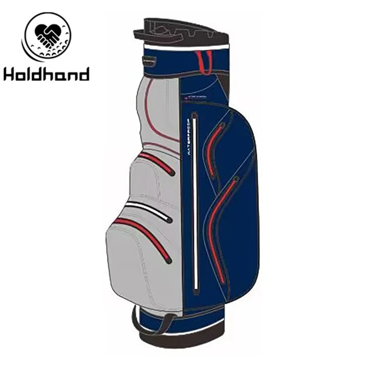 Customize Brand Color Hot Design Pu Leather Material Golf Cart Bag best