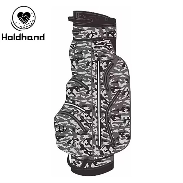 Customize Brand Color Hot Design Pu Leather Material Golf Cart Bag manufacturers