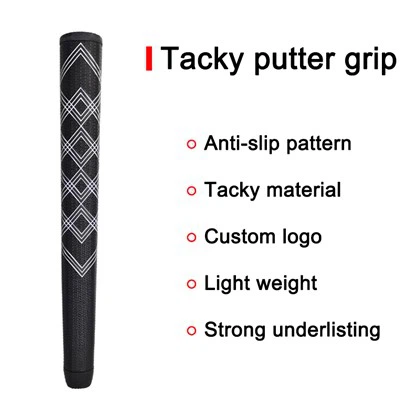Tay cầm gậy golf bằng silicon dính đen trắng cao cấp - Thiết kế côn