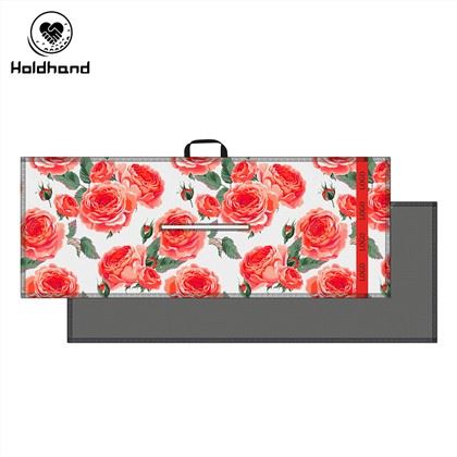 Central Cut Digital Print Sublimation Custom Logo Microfiber Golf Towel