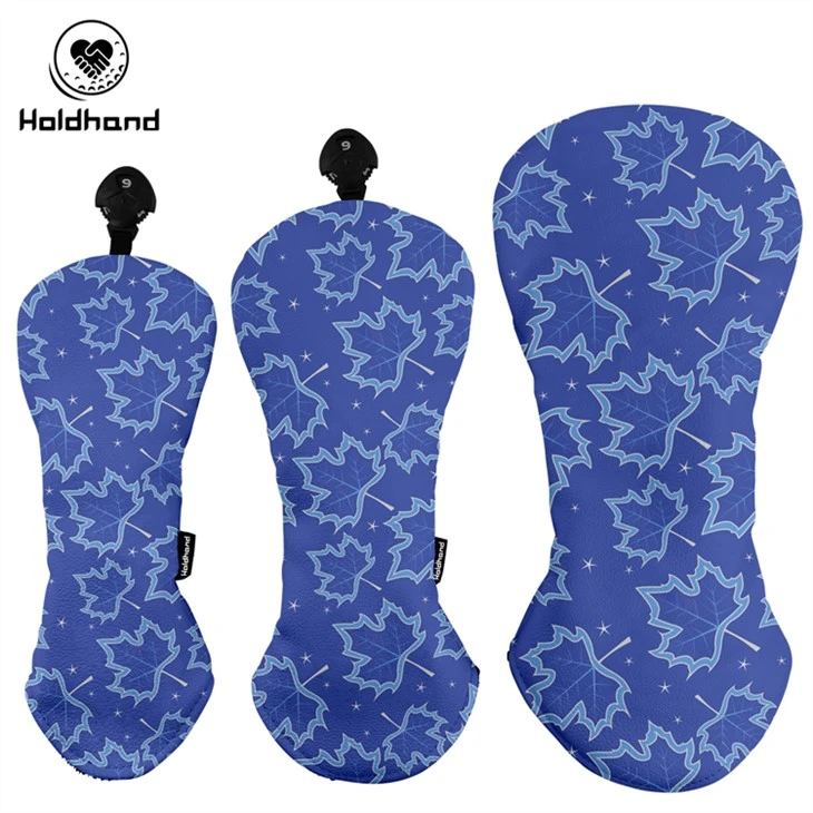 Chất Lượng Cao Bán Chạy Logo Tùy Chỉnh Câu Lạc Bộ Golf Đầu Dành Cho Người Lái Xe Fairway Gỗ Lai PU Da Golf Headcovers OEM