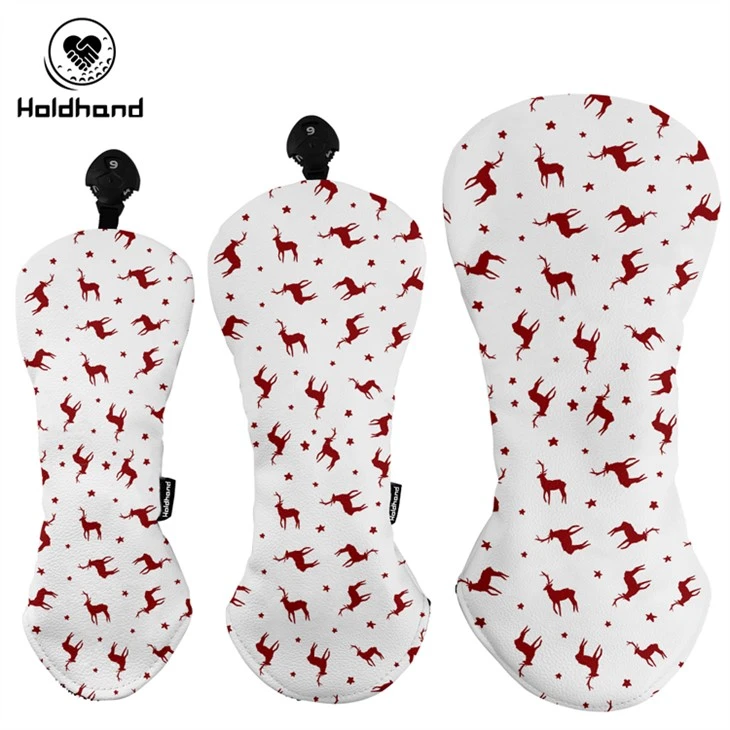 Cảm ứng mềm mại Bảo vệ Câu lạc bộ Golf Head Cover cho Driver Fairway Wood Hybrid PU Leather Headcovers Golf OEM Custom Logo